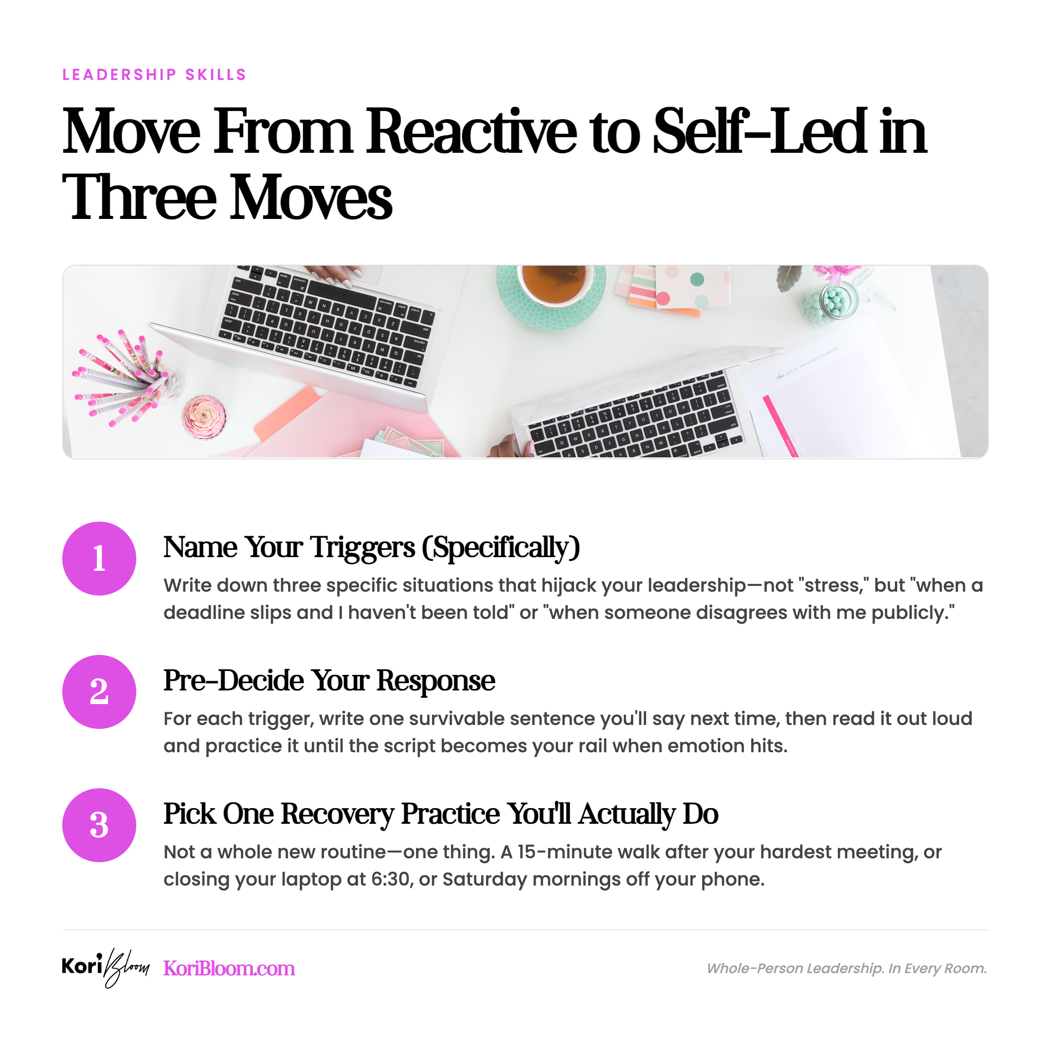 How to Move From Reactive Leadership to Self-Leadership
