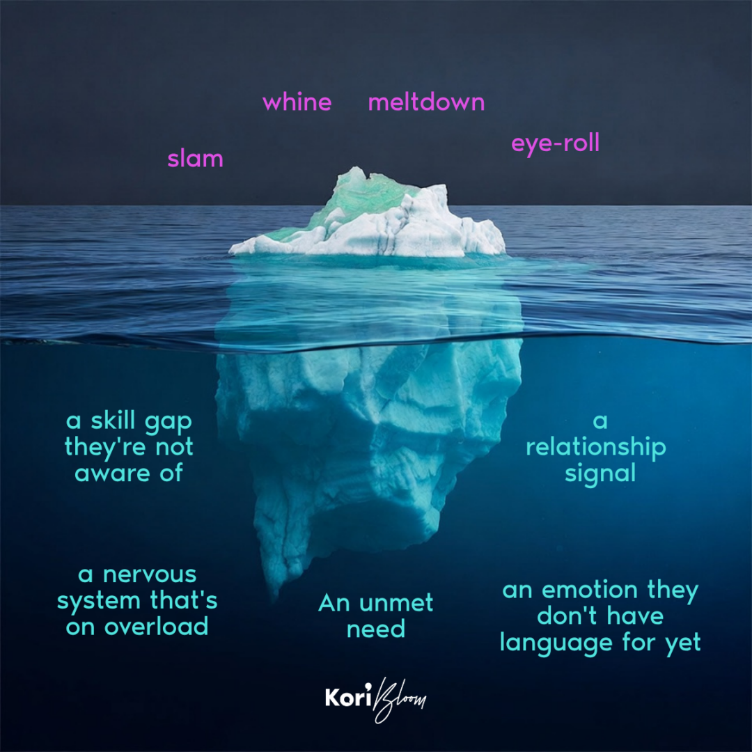 iceberg analogy of behavior
