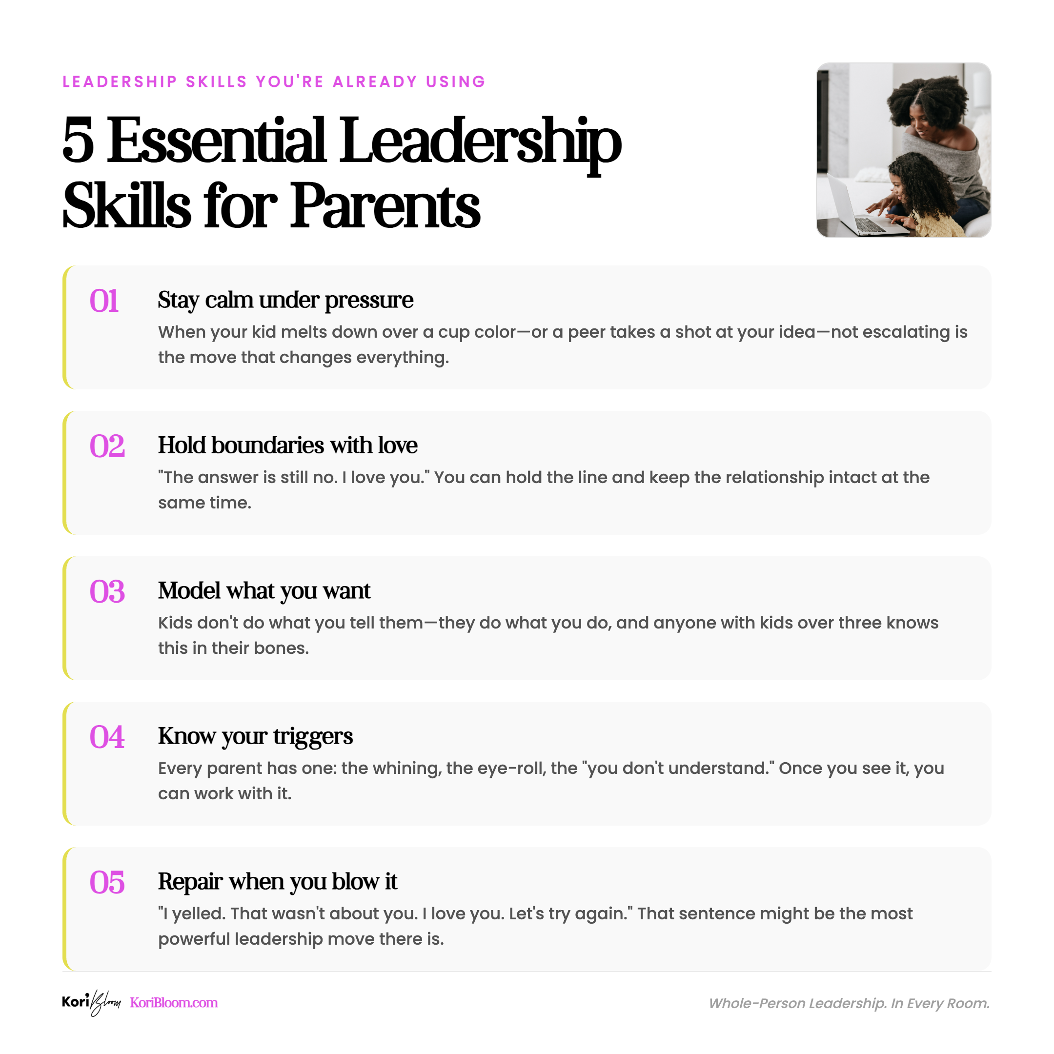 5 Essential Leadership Skills for Parents